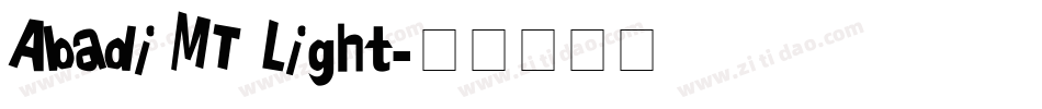 Abadi MT Light字体转换